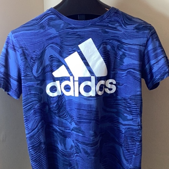 adidas Other - adidas Blue & White Unisex Athletic Short Sleeves T-Shirt